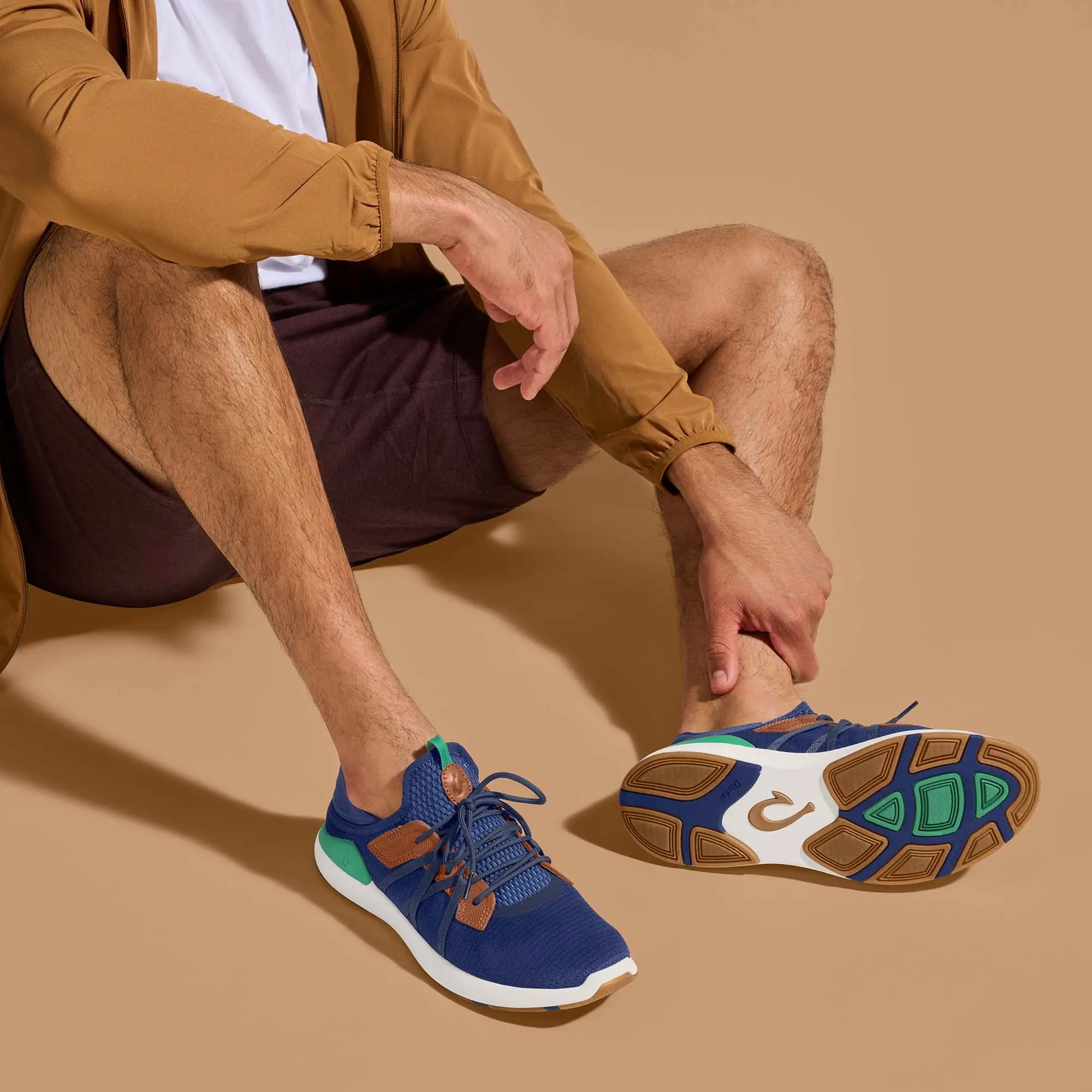 Mio L Men's Athletic Shoes - Navy / Bamboo - Image 5