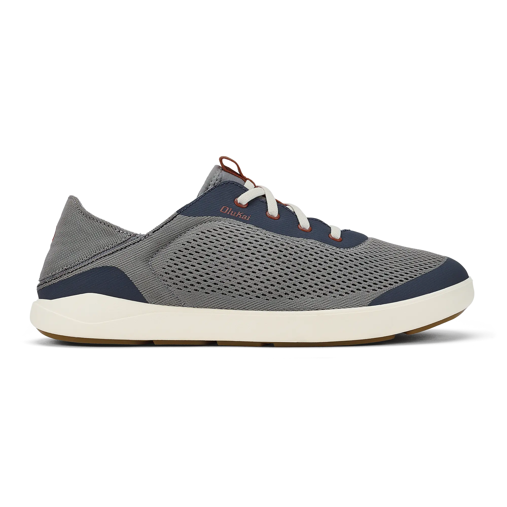 Moku Pae Men's Boat Shoes - Ash / Trench Blue