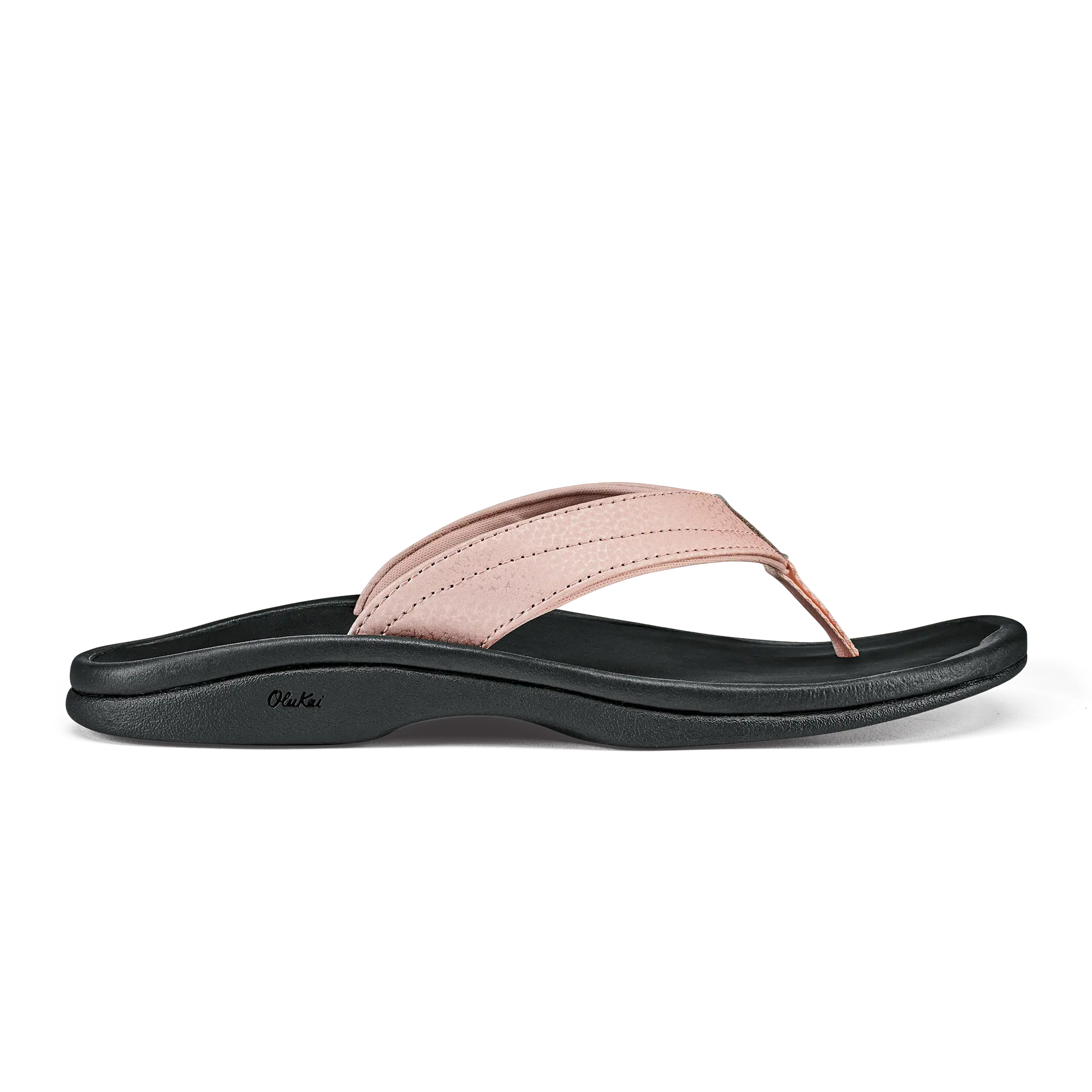 'Ohana Women's Beach Sandals - Petal Pink / Black