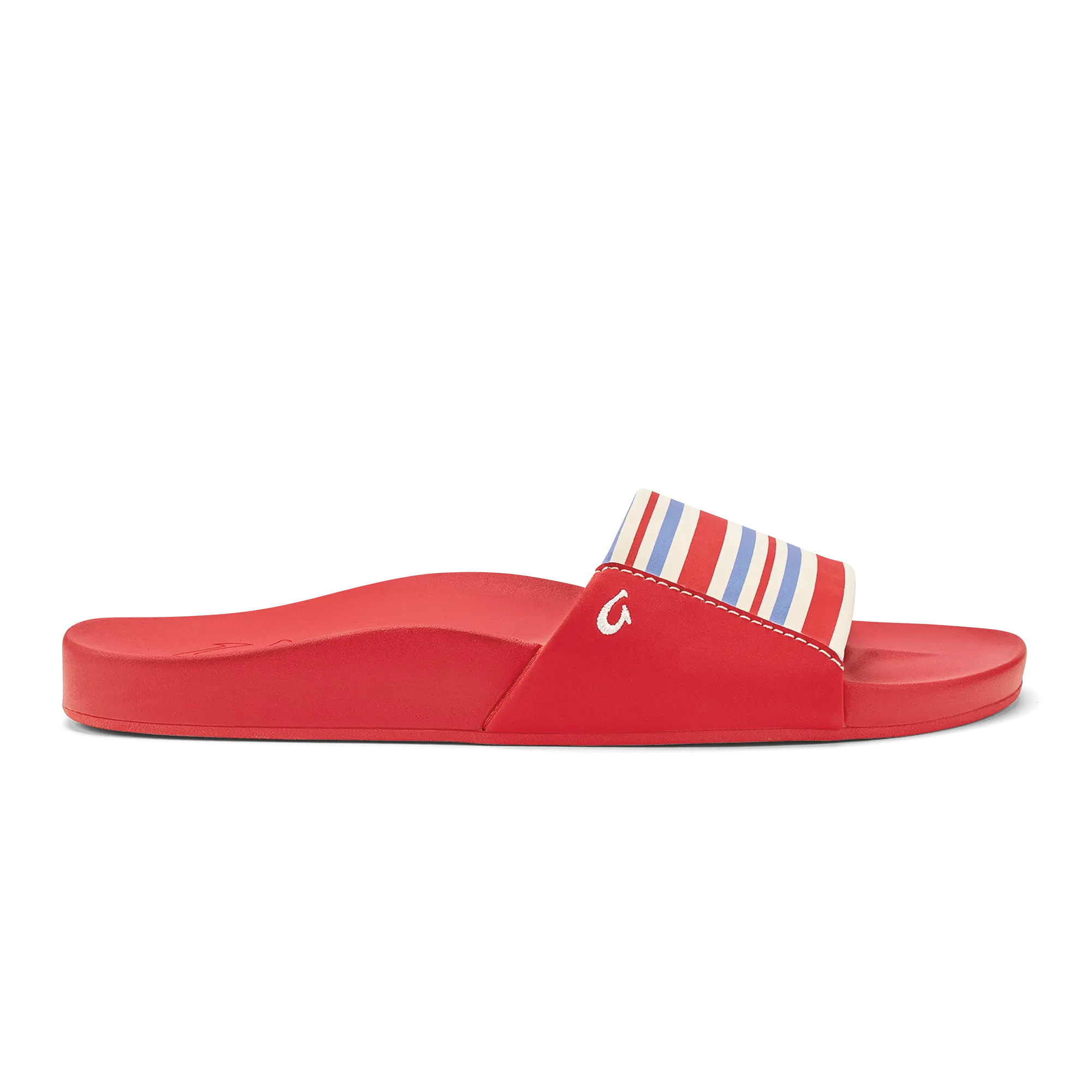 K  puni Women's Slide Sandals - Lehua Flower / Stripe - Color
